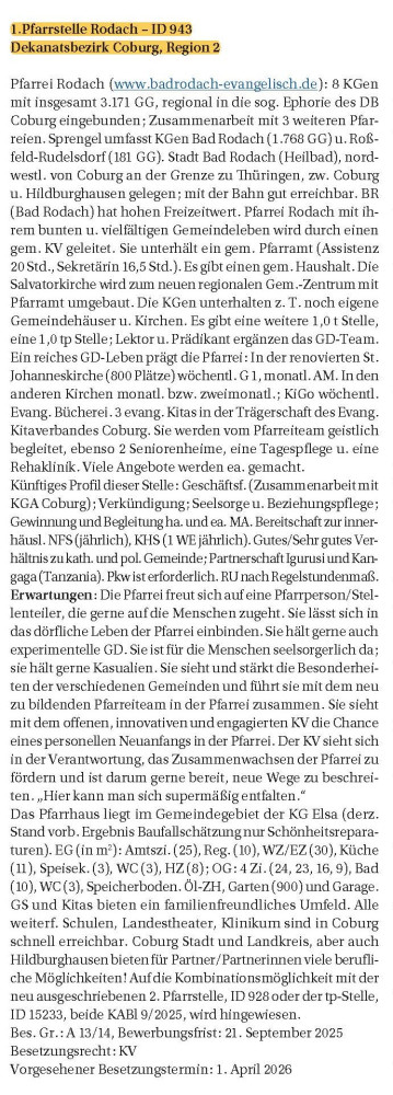 Pfarrstelle Bad Rodach 1