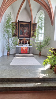 Evangelische Ägidienkirche Thiersheim Innenansicht Pfingsten