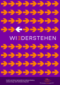 Titelbild der ökumenischen Alltagsexerzitien 2027: "Wi(e)derstehen"