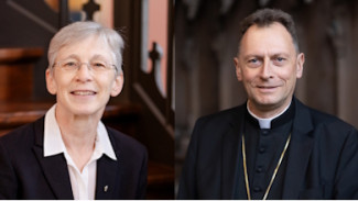 Regionalbischöfin Sachs und Erzbischof Gössl